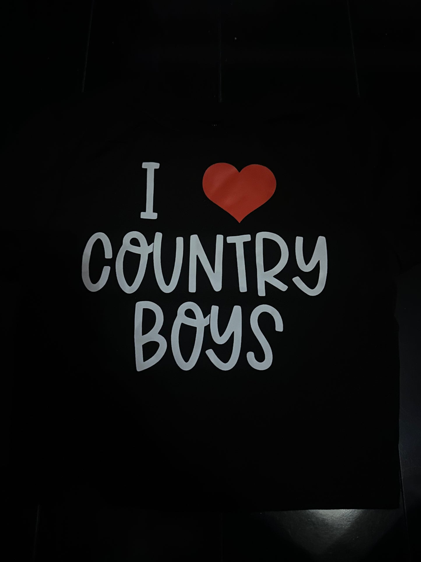Crop Top "I Love Country Boys"