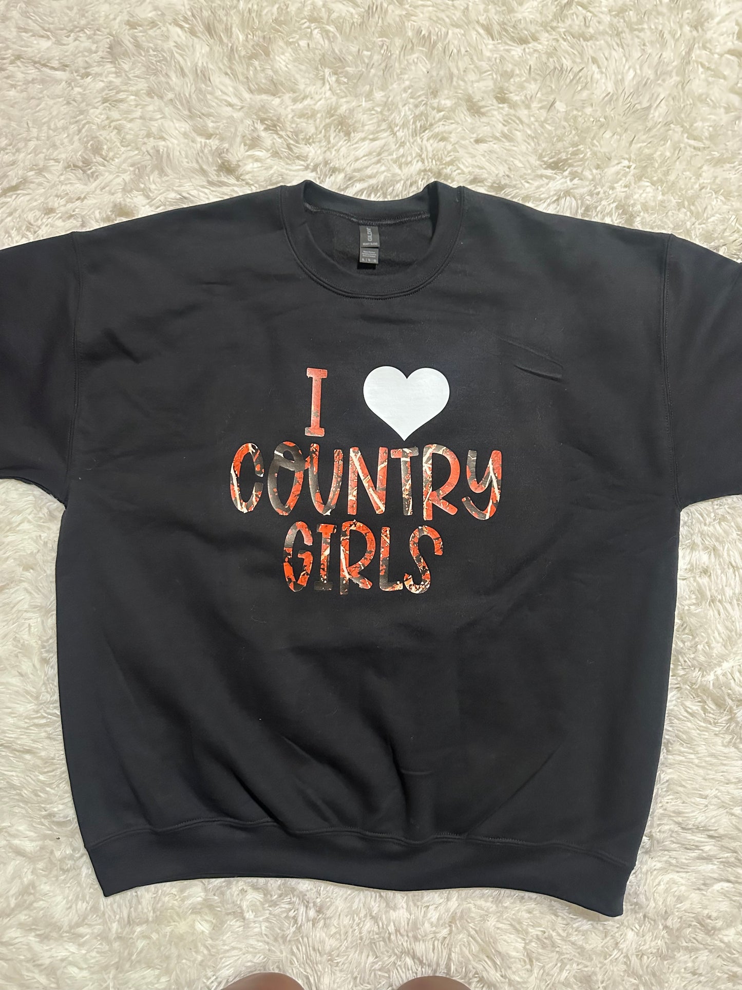 I Love Country Girls Crewneck