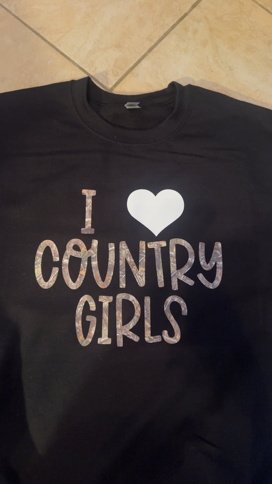I Love Country Girls T-Shirt