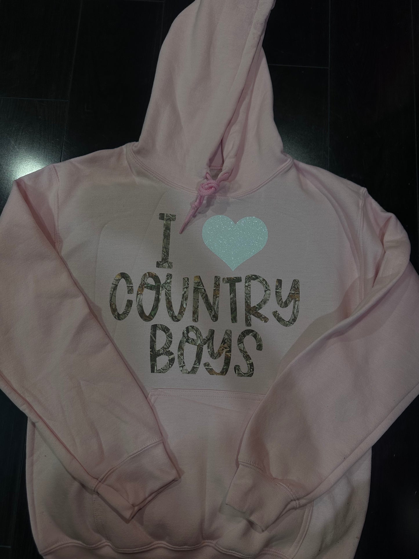 Pink Camo "I love Country boys" Hoodie