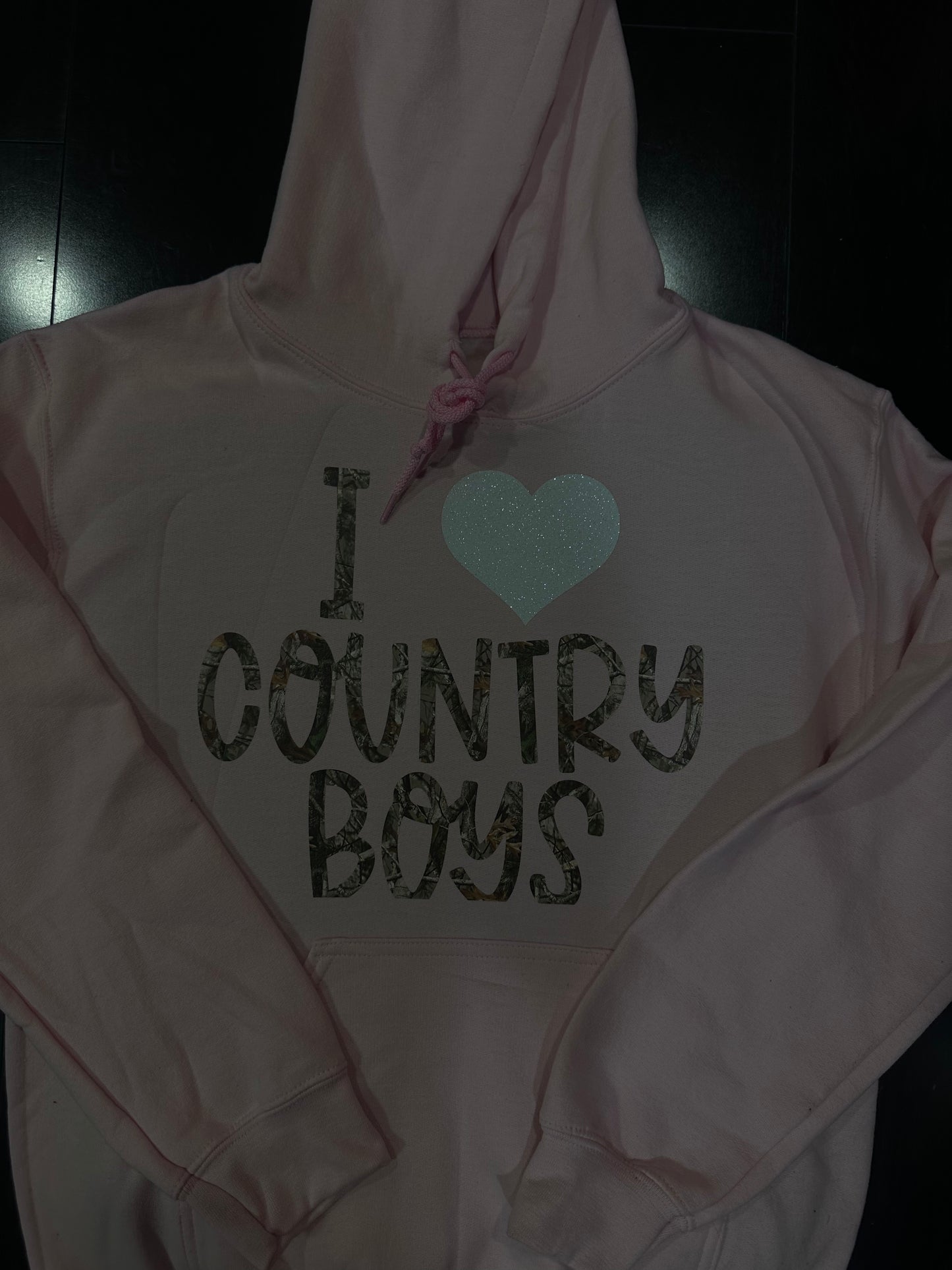 Pink Camo "I love Country boys" Hoodie