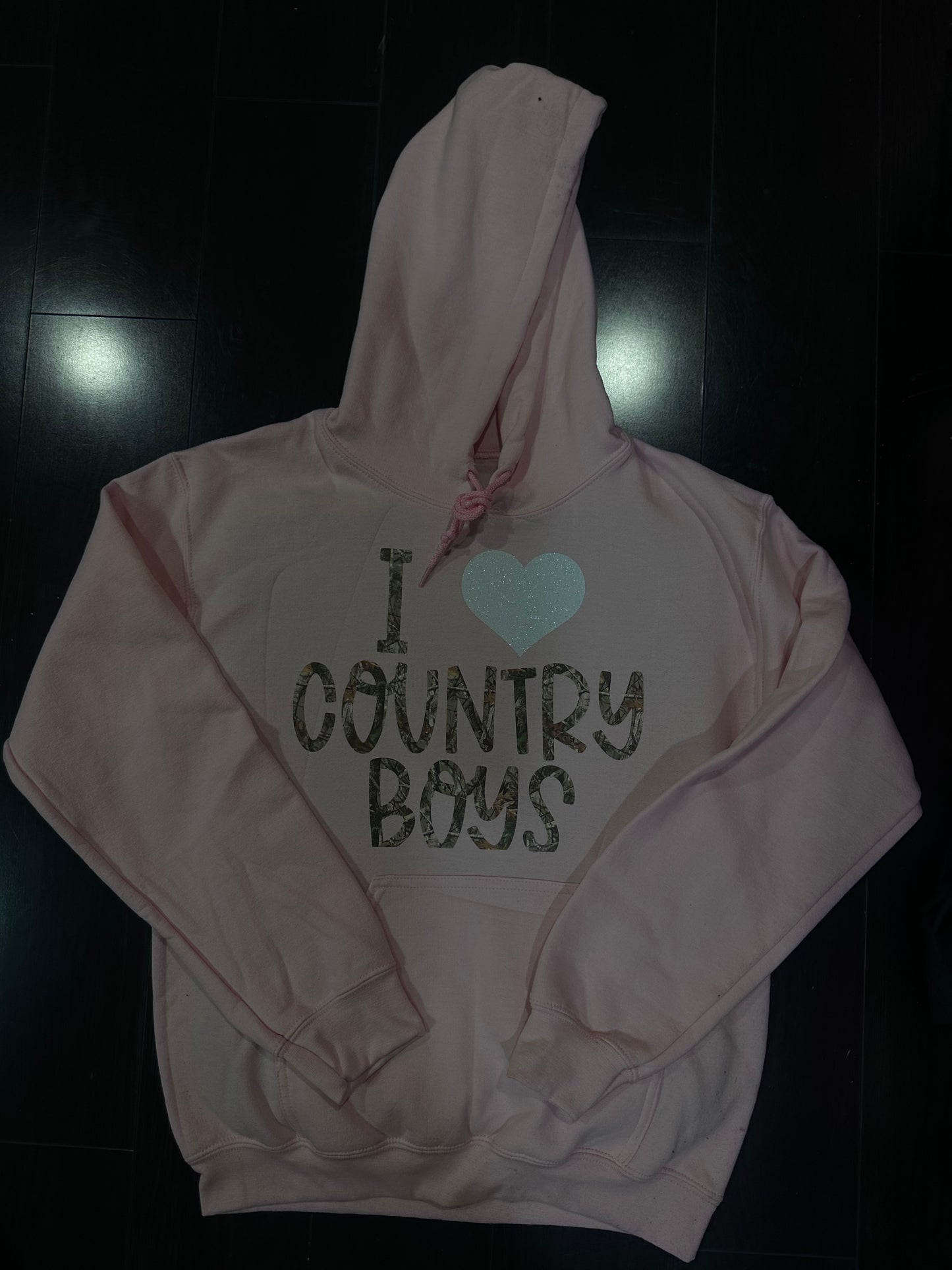 Pink Camo "I love Country boys" Hoodie