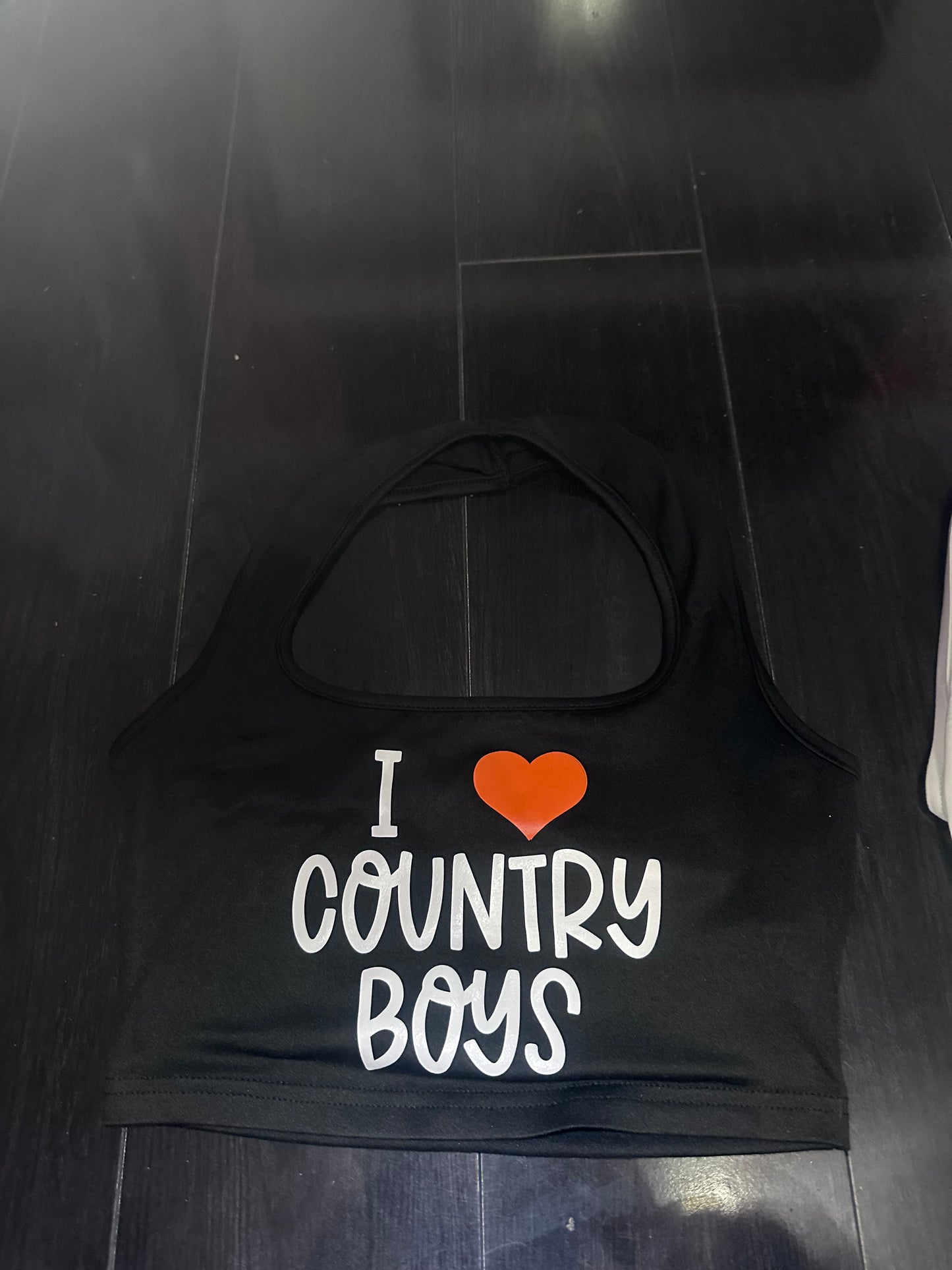 Halter Top "I Love Country Boys"